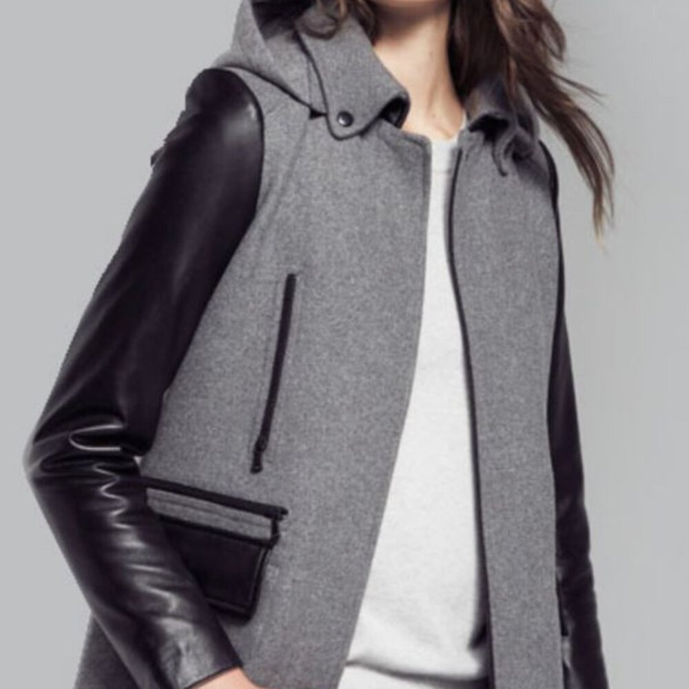 Danier Viola Wool & Leather Winter Jacket